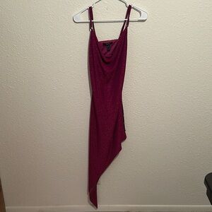 Forever 21 Fuchsia Asymmetrical Dress